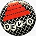Devo - Flower Pot Hat (Logo Below Hat) - AUTHENTIC 1980's RETRO VINTAGE 1.25 Button / Pin