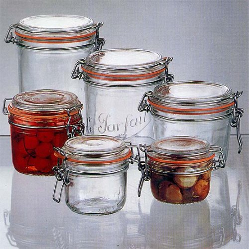 Le Parfait French Glass Canning Jar with Gasket and Lid - 1 Liter