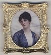 Dollhouse Miniature Framed Print of a Portrait Painting