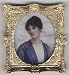 Dollhouse Miniature Framed Print of a Portrait Painting