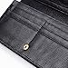 Women NFC RFID Blocking Wallet Black Slim Secure Credit Card Case For Ladies 11 Slots