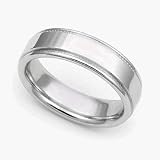 WHITE GOLD MILGRAIN WEDDING BAND 5MM