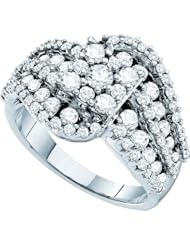 2.00CTW DIAMOND FLOWER RING