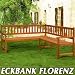 Produkt-Bild: Eckbank - Tolle Gartenbank aus witterungsbest&auml;ndigem Eukalyptus-Holz f&uuml;r Drinnen und/oder Drau&szlig;en