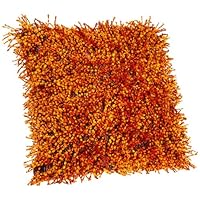 Brentwood Hulabaloo 16-Inch Knife Edge Pillow, Rust