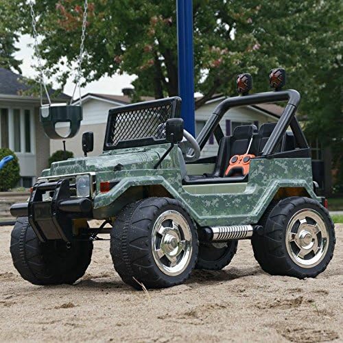 Camo Battery Operated Ride on Jeep Raptor Style with Remote Control