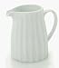4 3/8 WHITE PORCELAIN PITCHER - 4 3/8 INCH WHITE PORCELAIN PITCHER WITH HANDLE