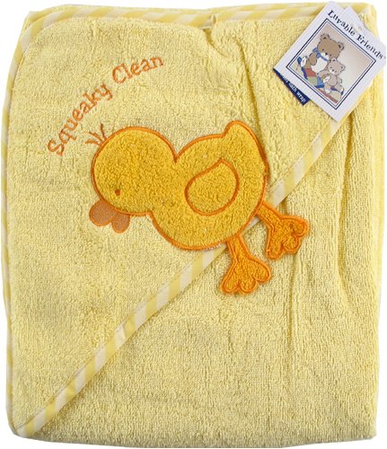 Luvable Friends Super-soft Hooded Bath Wrap, Yellow