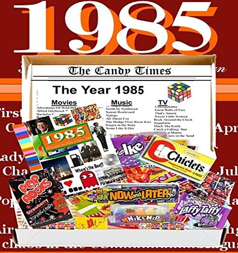 30th Birthday Gift Box 1985 Retro Nostalgic Candy and memories from childhood,