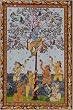 Art of India Home Decor Patachitra Paintings Organic Color on Paper 18 x 12 inches (pata250)