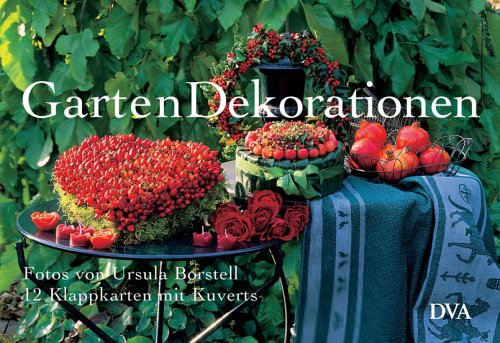 GartenDekorationen: Fotos von Ursel Borstell. - 12 Briefkarten: 12 Klappkarten mit Kuverts