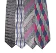Neck Tie Lot of 4 Mens Geometric Neckties