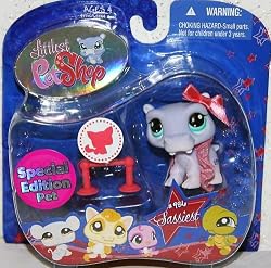 Littlest Pet Shop Assortment 'A' Series 4 Collectible Figure Hippo (Special Edition Pet!)