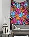 Popular Handicrafts New Launched Popular Rainbow Tye dye Locust Trees from Below Tapestry Forest neture's whims Intricate Floral Design Indian Bedspread 54x84 Inches,Multi Color Tapestry