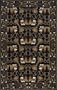 9'6" x 13' Rectangular Momeni NOUVENV-05BLK96D0 Black Color Machine Made Chinese "Nouveau Collection" Rug