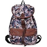 Douguyan Cute Lightweight Casual Backpack for Teenage Girls Women Print Daypack