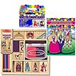 Melissa & Doug Princess Stamp Set with Do A Dot Princess Book and Shimmer Markers Set of 3 Items