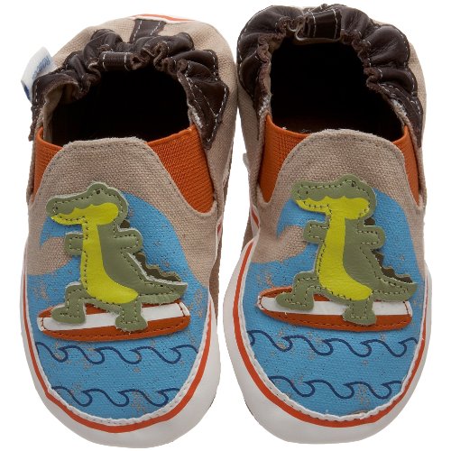 Robeez Soft Soles Hangin Ten Gator Pre-Walker Slip On (Infant/Toddler)