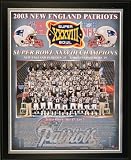 2003 New England Patriots NFL Football Super Bowl 38 XXXVIII Championship 13x16 Plaque