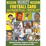 Beckett Football Alphabetical Checklist (Beckett Football Card Alphabetical Checklist) by Staff of Beckett Football and Dan Hitt