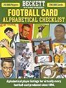 Beckett Football Card Alphabetical Checklist