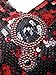 Vijiv Women's 1920s Gatsby Girl Costume Roaring 20s Fancy Fringed Flapper Dress , Medium, Red and Black
