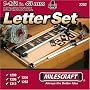 Milescraft 2202 1-1/2-Inch Router Signmaking Template Letter Set