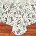 Broder Manufacturing Inc Rose Time Flannel Backed Vinyl Tablecloth, 52x70 Oblong (Rectangle)