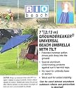 SPF 125 7" Sunblocking Umbrella- with tilt