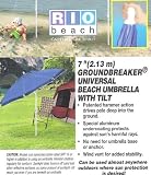 SPF 125 7" Sunblocking Umbrella- with tilt