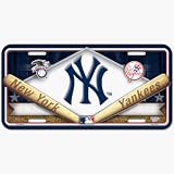 New York Yankees Embossed Hi Definition Metal License Plate