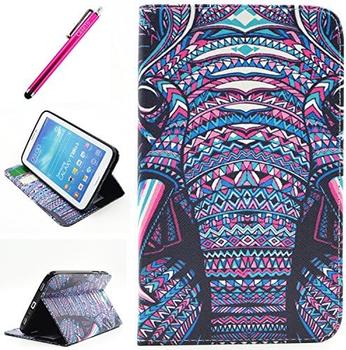 Galaxy Tab S 8.4 Case, Wallet Case For Tab S 8.4, Yummi Premium Wallet Leather Case Cover With Credit Card Slot and Built In Stand Feature For Samsung Galaxy Tab S 8.4" SM-T700 + One Free Stylus [Elephant]