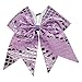 CN Sparkly Jumbo Sequin Cheer Bows Cheerleading Girls Hair Bow Pack of 5