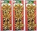 9 Glitter Poinsettia Christmas/Holiday Decorations (3 Packs, Gold)