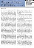 Biological Therapies in Psychiatry