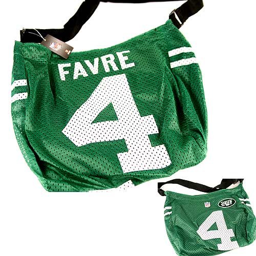 New York Jets NFL Favre #4 Little Earth Jersey Tote Purse