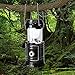 GYY 3 In 1 Solar Rechargeable Collapsible Portable LED Camping Lantern Flashlight for Home Fishing Hiking Backpacking Emergency