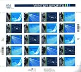 2002 OLYMPIC WINTER SPORTS #3555a Pane of 20 x 34 cents US Postage Stamps