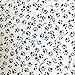 Sequin Round 30mm Black White Animal Paw Print Opaque