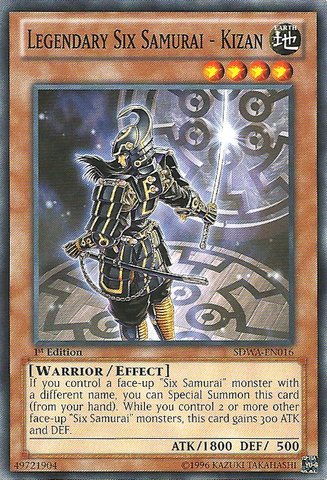 Yu-Gi-Oh! - Legendary Six Samurai - Kizan (SDWA-EN016) - Structure Deck: Samurai Warlords - 1st Edition - Common On Sale