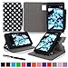 roocase Kindle Fire HD 6 2014 Case, new Kindle Fire HD 6 Dual View Folio Case with Sleep / Wake Smart Cover with Multi-Viewing Stand for All-New Fire HD 6 Tablet (2014), Polkadot Black