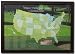 Personalized and Framed Golf Map Set