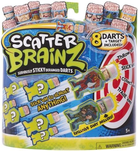 Scatter Brainz Dart 8 Pack with Target - Series 1