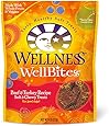 Wellness WellBites Beef & Turkey Natural Soft Dog Treat Biscuits, 8-Ounce Bag