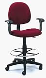 Caressoft Drafting Stool with High Back