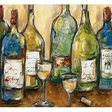 Wine Bottles Cutting Board