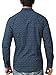 Bentibo Mens Navy Casual Pattern Printed Long Sleeve Button Down Cotton Dress Shirts M