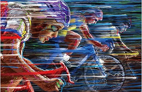 Fashiontopdearls Fashion Cool Graffiti bike race speed color cycling vector Poster WALL Decor Custom Art Deco unframed -1660 size (inch):12x18