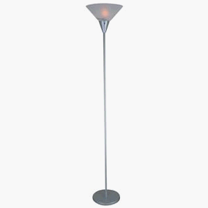 68 Torchiere Floor Lamp in Silver by Grandrich