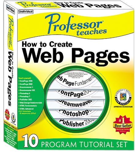 Software: Professor Teaches How to Create Web Pages 2.0  Old Version 